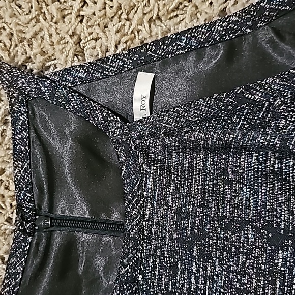 NWT Rachel Roy Sleeveless Mini Dress Multi Coloured Metallic Thread Rainbow 6 - Picture 4 of 7